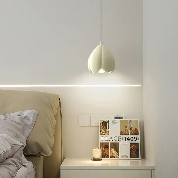 Crèmekleurige Franse Hanglamp – Rustiek Natuurdesign – Perfect voor Woonkamer en Eetkamer