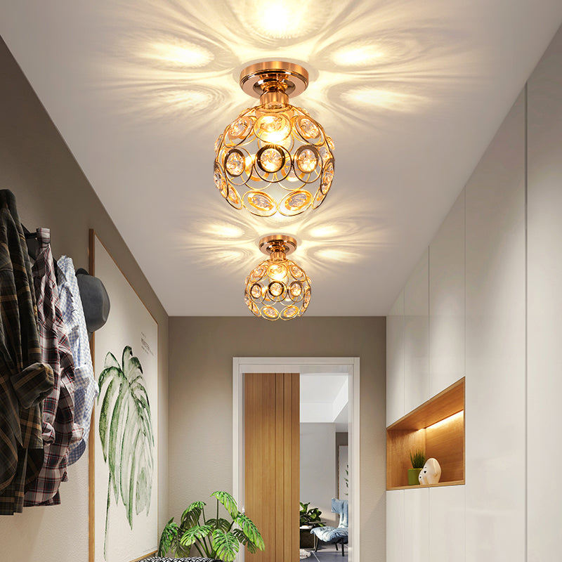 Luxe Kristallen Plafondlamp – Glamoureuze Verlichting voor Hal, Woonkamer en Eetkamer