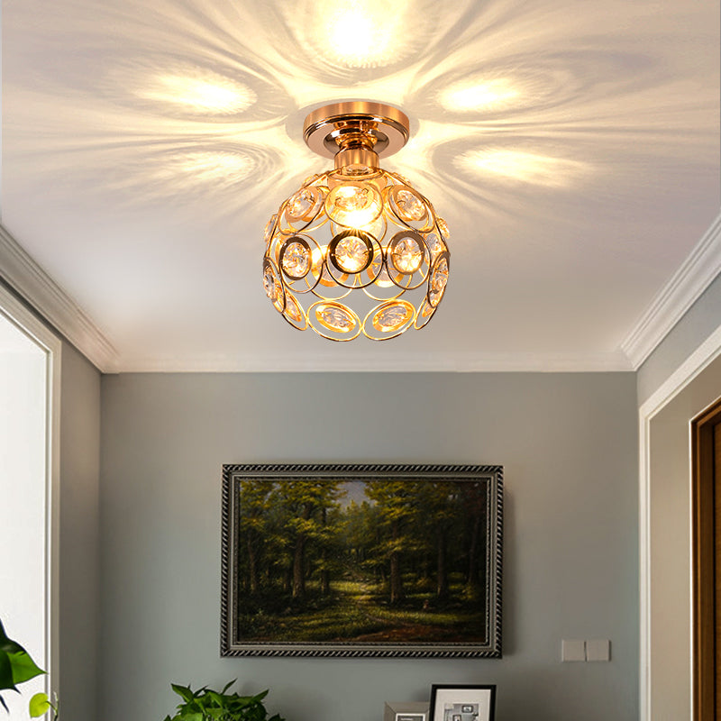 Luxe Kristallen Plafondlamp – Glamoureuze Verlichting voor Hal, Woonkamer en Eetkamer