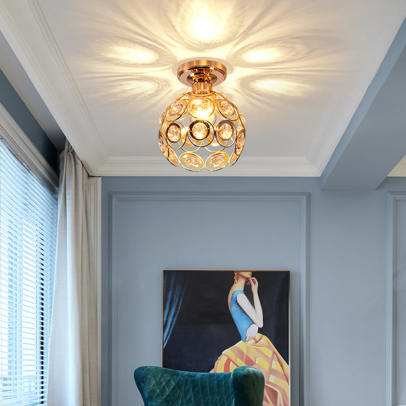 Luxe Kristallen Plafondlamp – Glamoureuze Verlichting voor Hal, Woonkamer en Eetkamer