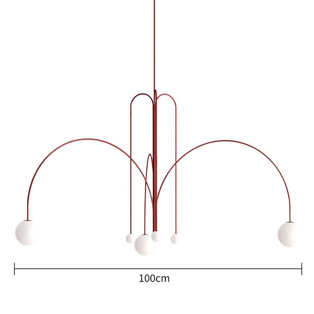 Moderne Gran Finale Hangende Kroonluchters Lange Lijn Metaal Lichtarmatuur