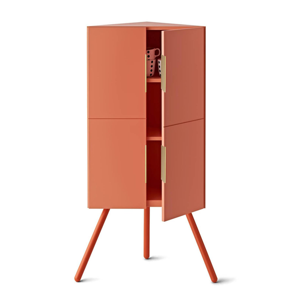 Zwarte Keukenkast Vinger Rand Ladegrepen