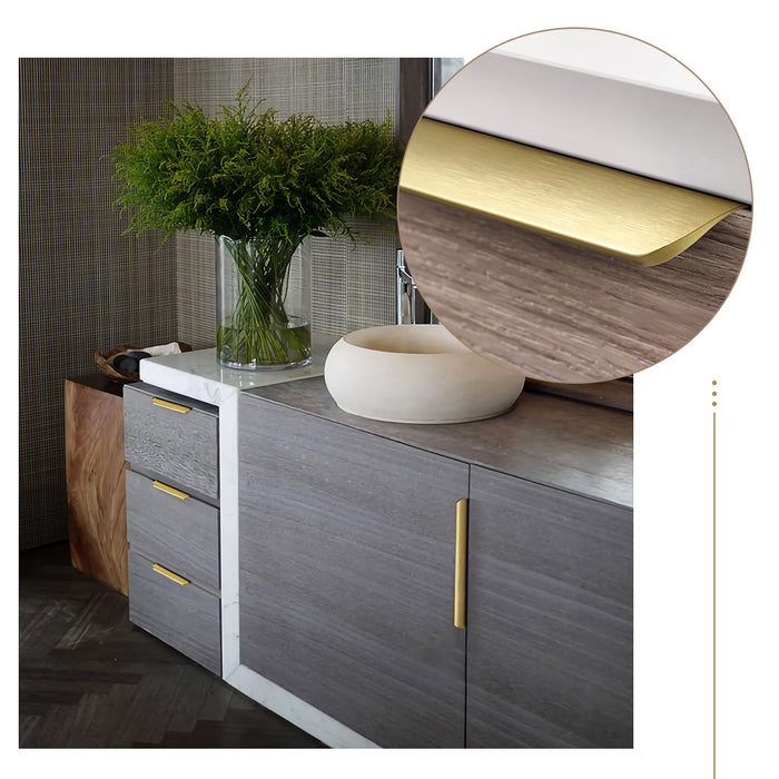 Rand Ladegrepen Gouden Kastdeur Handgrepen Hardware