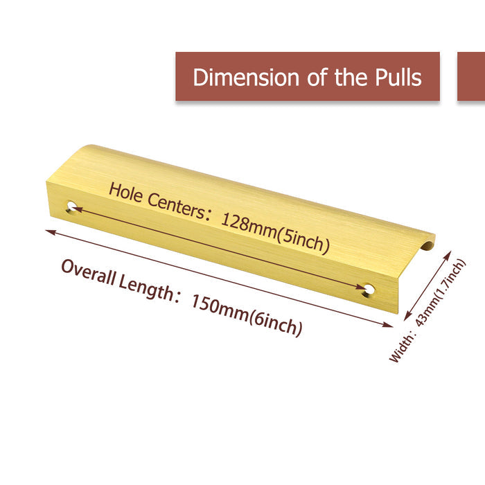 Rand Ladegrepen Gouden Kastdeur Handgrepen Hardware