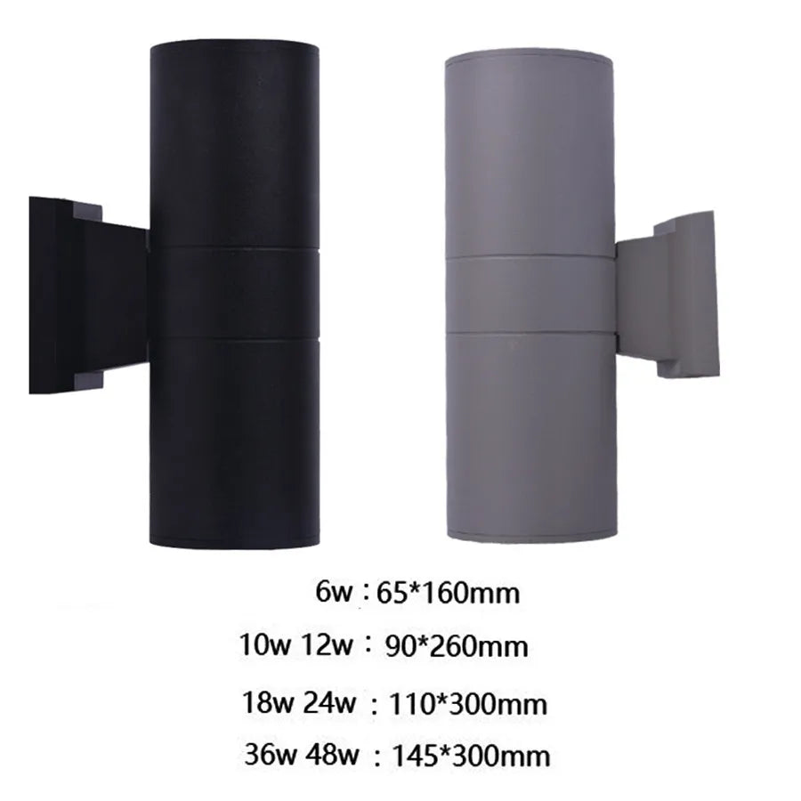 Aluminium Buitenwandlamp met LED - Moderne Verlichting voor Tuin en Terras