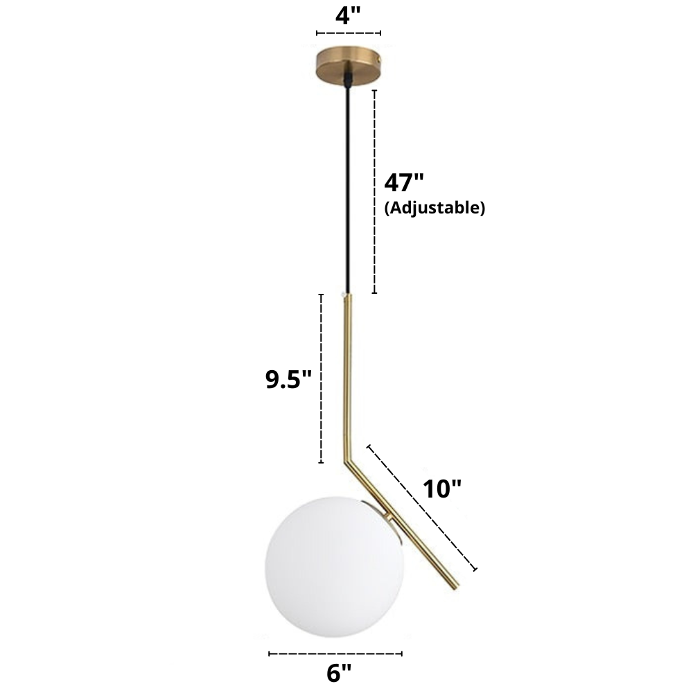 Moderne Nordic Glazen Hanglampen