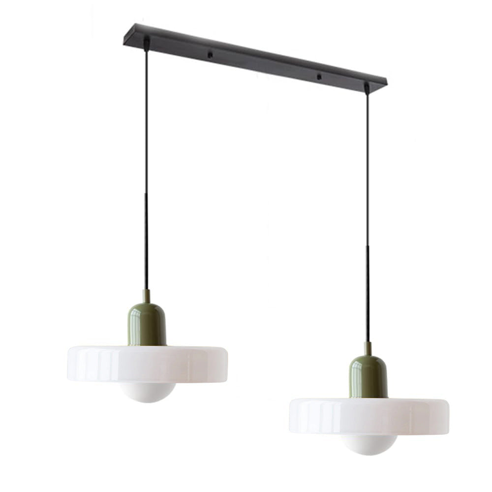 2 Hoofden Moderne Bauhaus Glazen Hanglamp