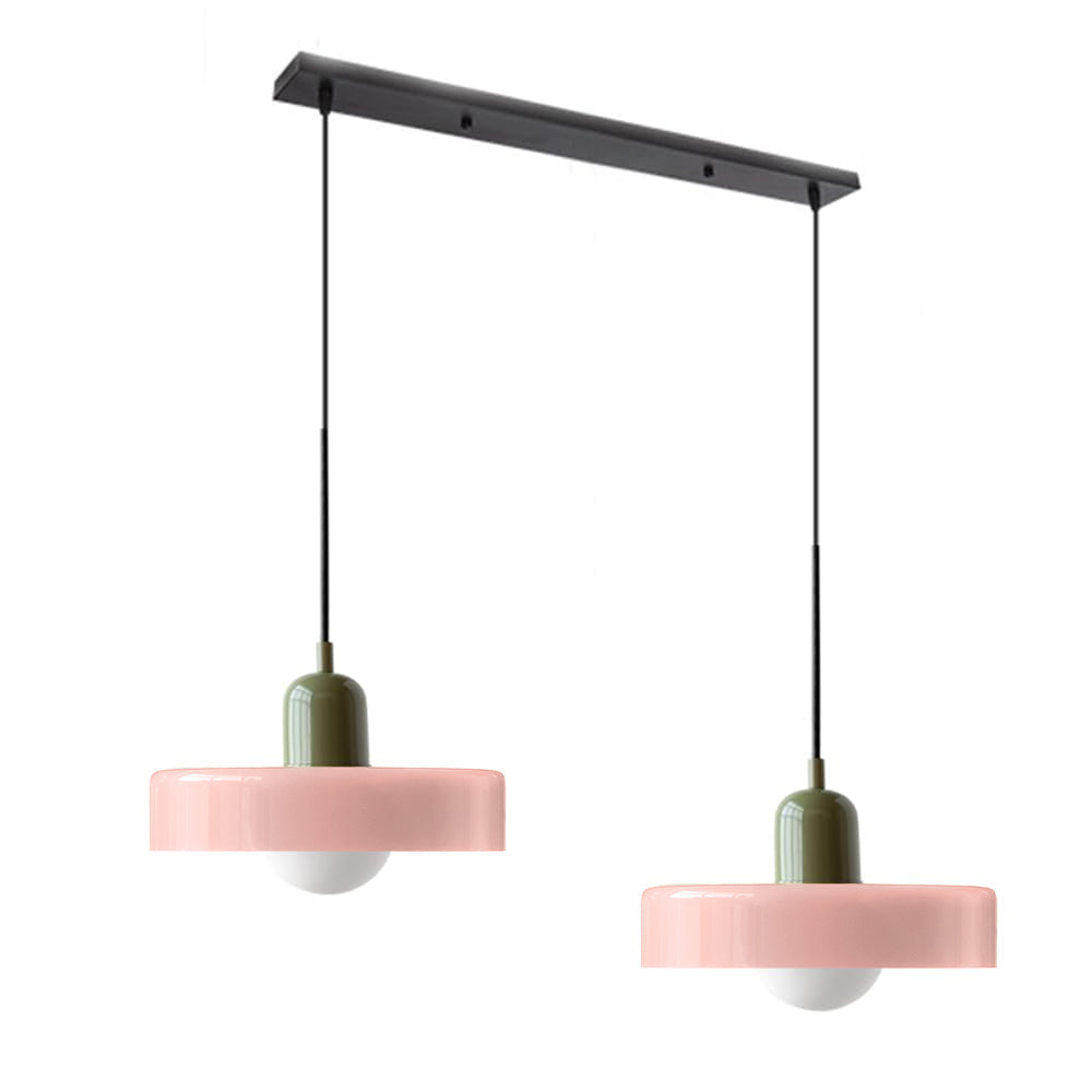 2 Hoofden Moderne Bauhaus Glazen Hanglamp