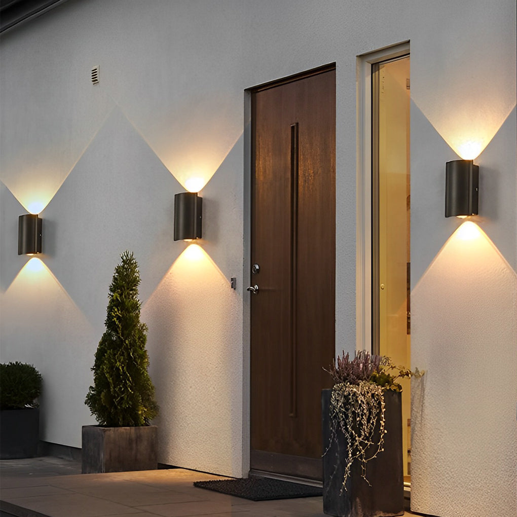 Creatieve Golf Op en Neer LED Waterdichte Moderne Muurwasher Lamp