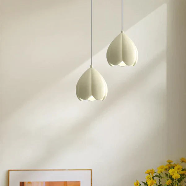 Crèmekleurige Franse Hanglamp – Rustiek Natuurdesign – Perfect voor Woonkamer en Eetkamer