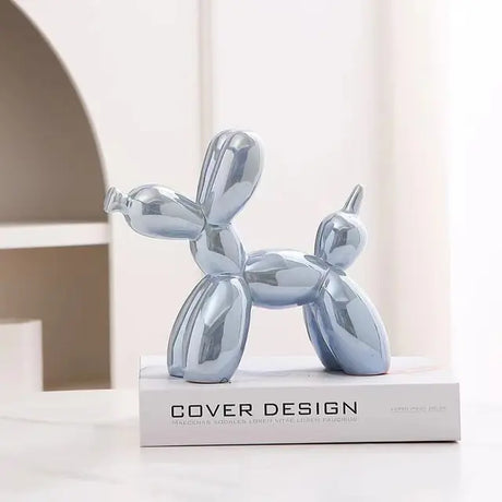PuffyPooch Ballon Hond Sculptuur | Schattige Keramische Decoratie voor Huis en Kantoor