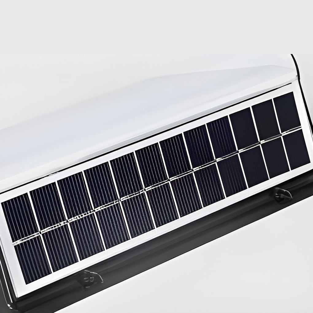 Solar Moderne Sconce LED Muurlamp Buitenverlichting Waterdichte Strip Tuinlampen