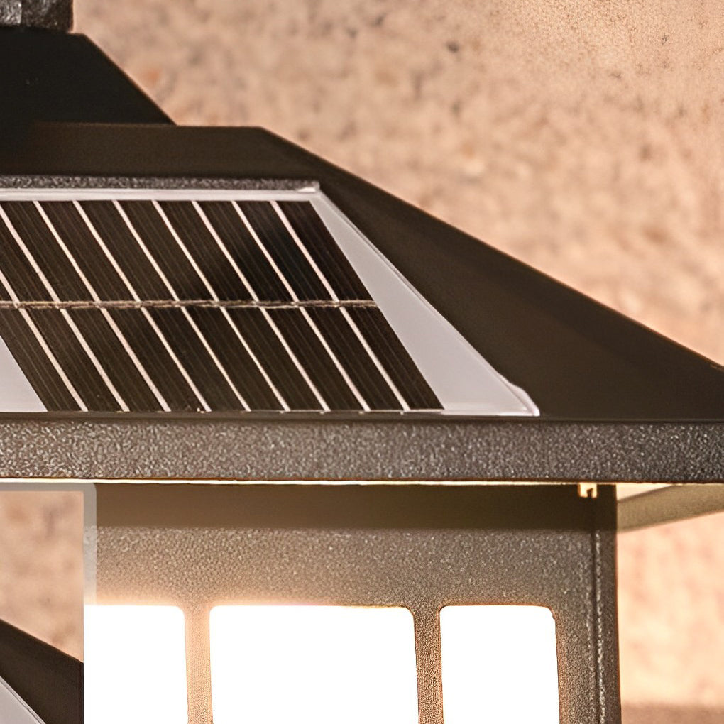Retro Waterdichte LED Vintage Solar Wandlamp met Afstandsbediening Wandverlichting
