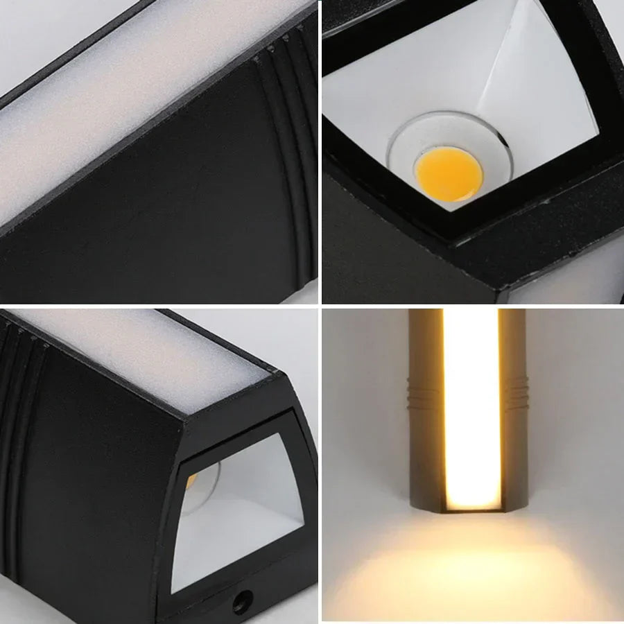 Waterdichte LED Wandlamp voor Buiten - GlowGuard, Energiezuinig en Weerbestendig, Ideaal voor Terras en Tuin