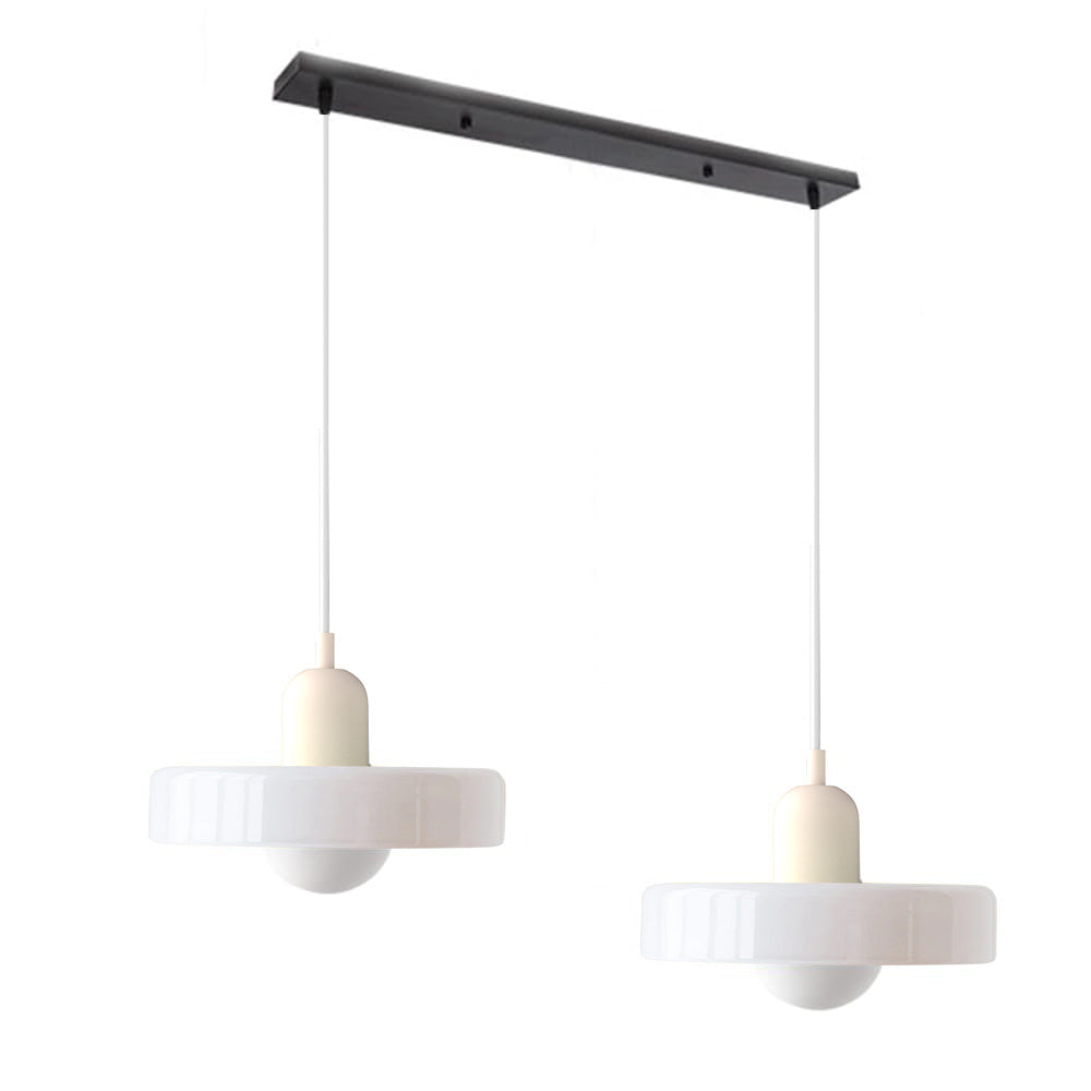2 Hoofden Moderne Bauhaus Glazen Hanglamp