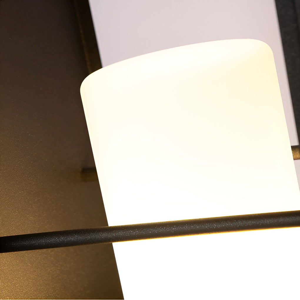 Rechthoekig Frame Waterdichte Moderne Solar Buitenlantaarns