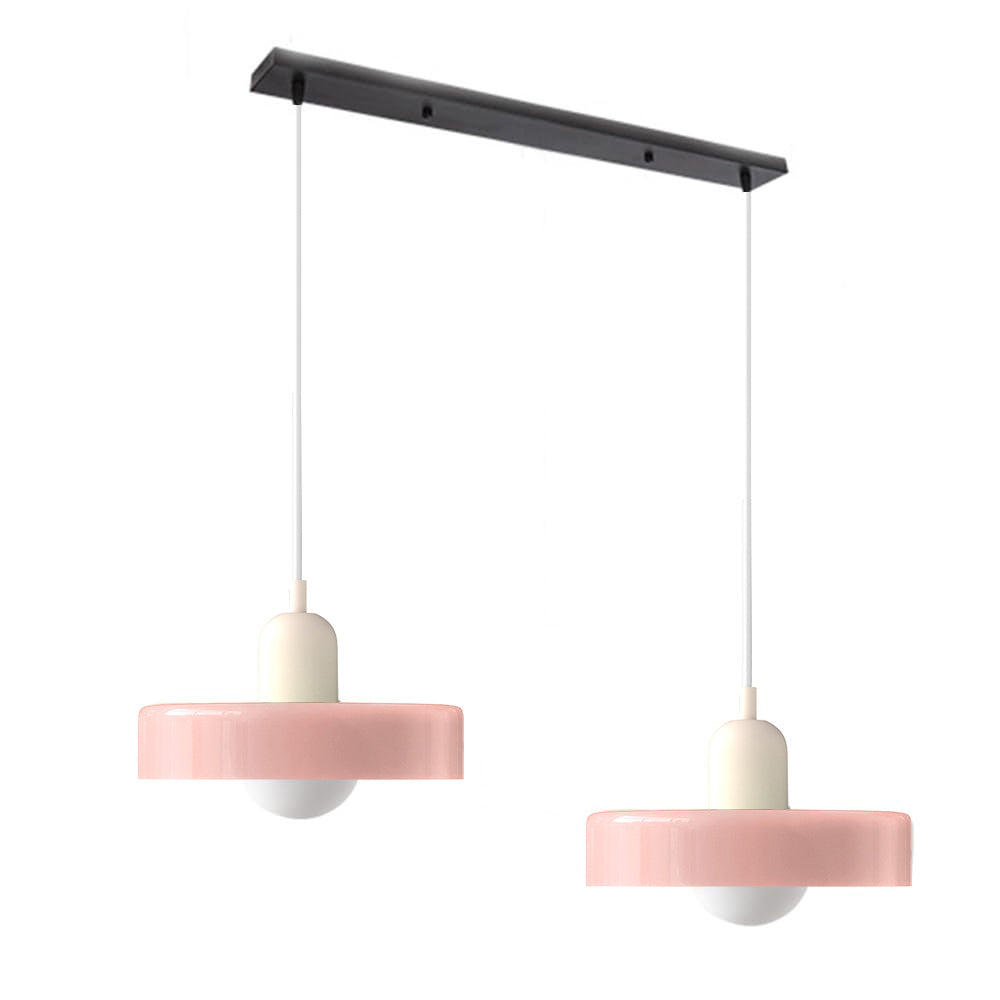2 Hoofden Moderne Bauhaus Glazen Hanglamp