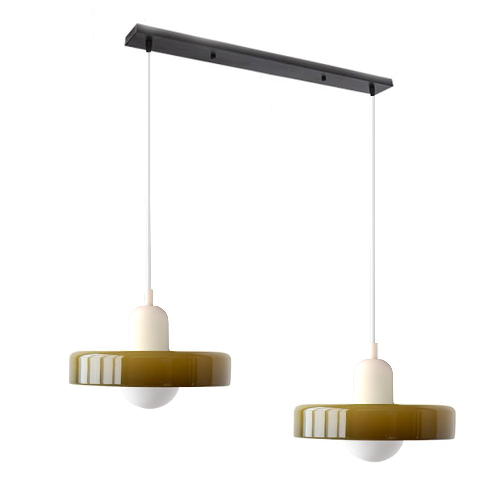 2 Hoofden Moderne Bauhaus Glazen Hanglamp