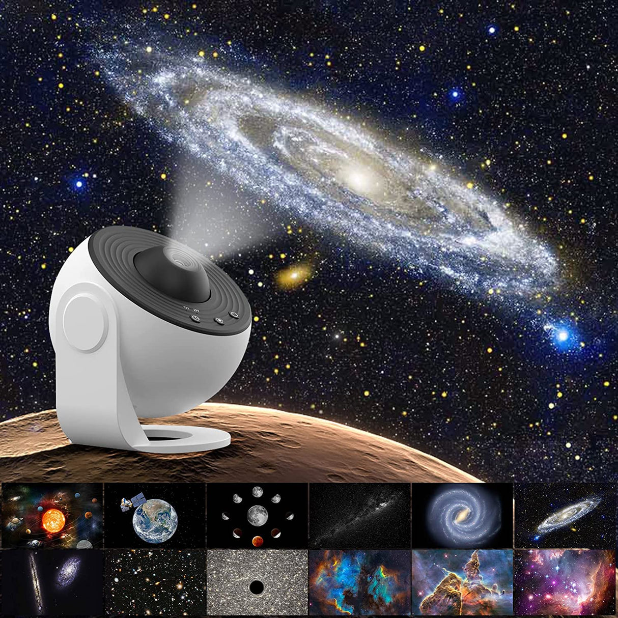CelestiSphere 13-in-1 Planetarium Projector | 360° Roteerbare Sterrenhemel en Galaxy Projector met HD Beelden