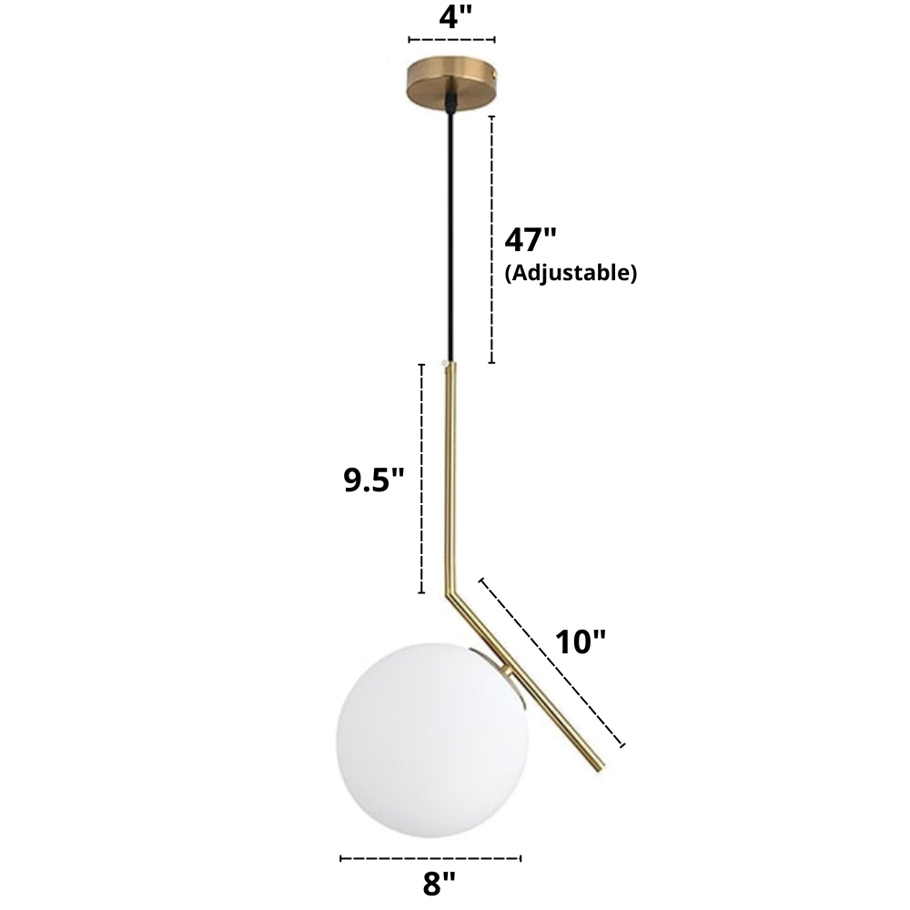 Moderne Nordic Glazen Hanglampen