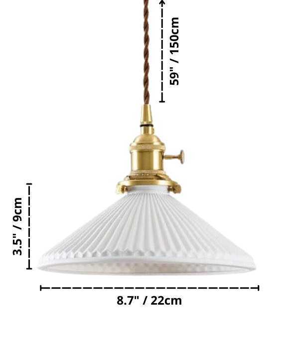 Witte Keramische Hanglamp