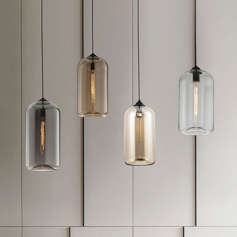 Cylindrische Hanglamp Modern Glasontwerp