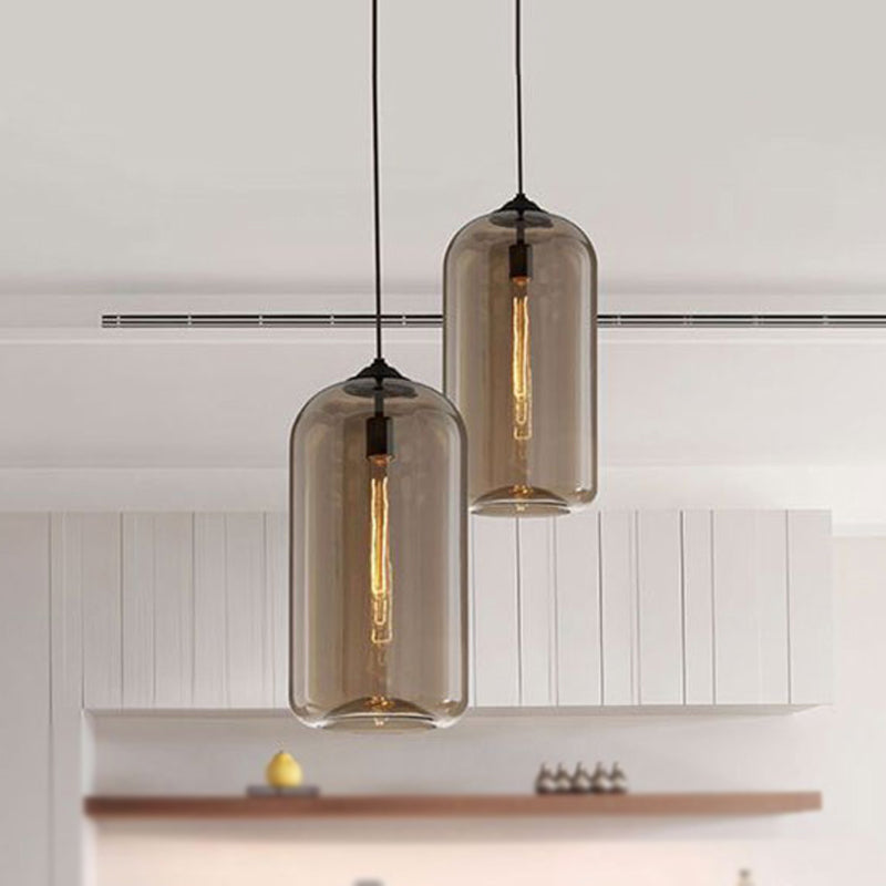 Cylindrische Hanglamp Modern Glasontwerp