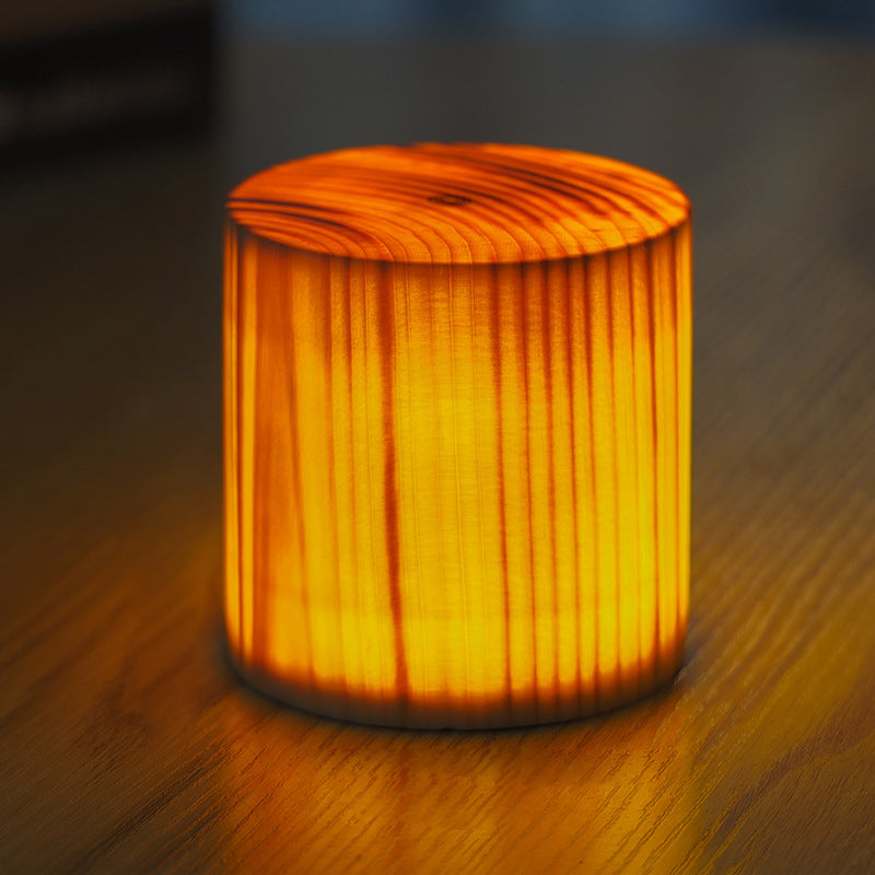Draadloze LED Tafellamp met Touch Bediening | Oplaadbare Accu | Houtnerf Design | Verstelbare Helderheid