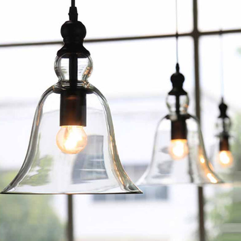 Rustieke Glazen Hanglamp Industrieel Ontwerp