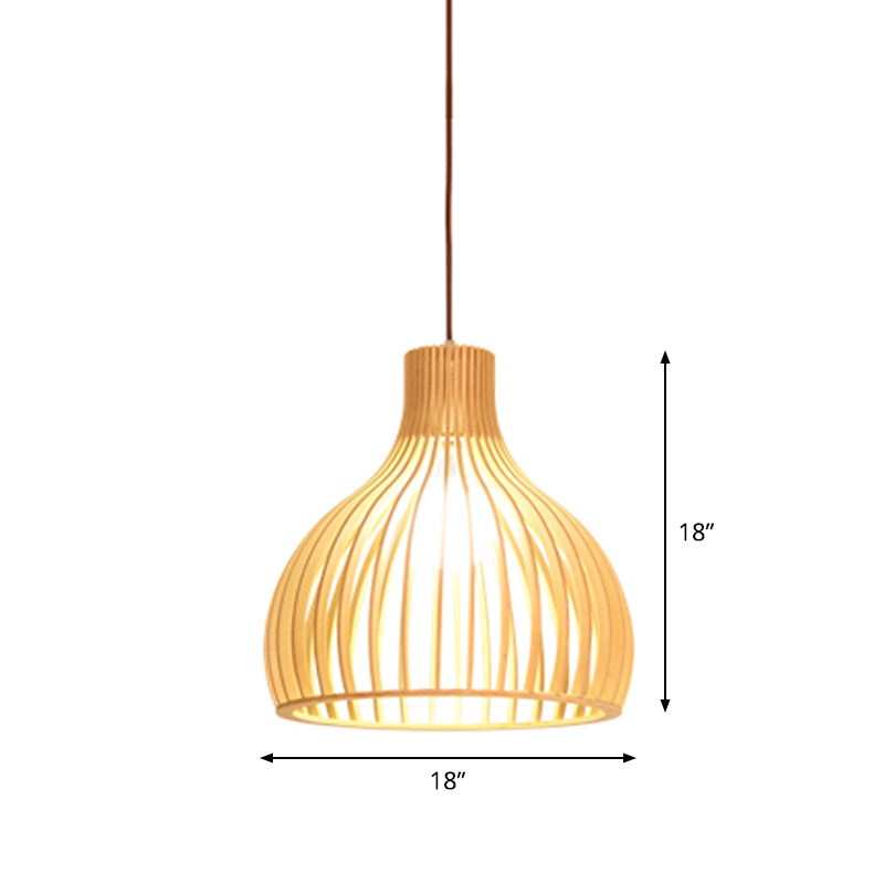 Bamboe Hanglamp Aziatische Stijl - Kleine/Large Hangende Lamp