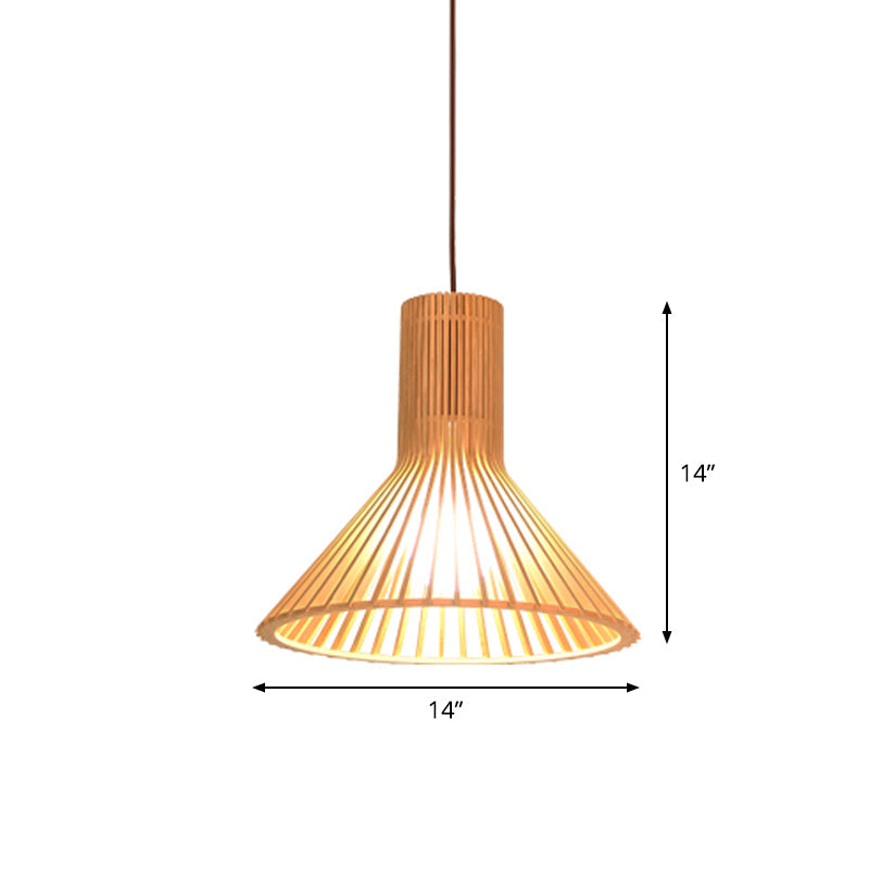 Bamboe Hanglamp Aziatische Stijl - Kleine/Large Hangende Lamp