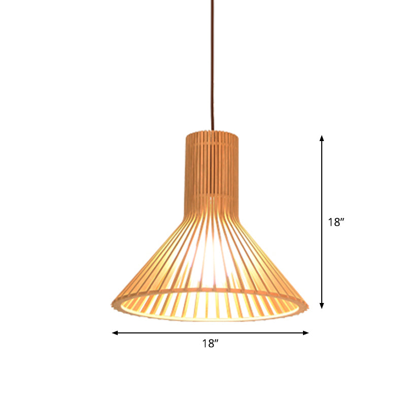 Bamboe Hanglamp Aziatische Stijl - Kleine/Large Hangende Lamp