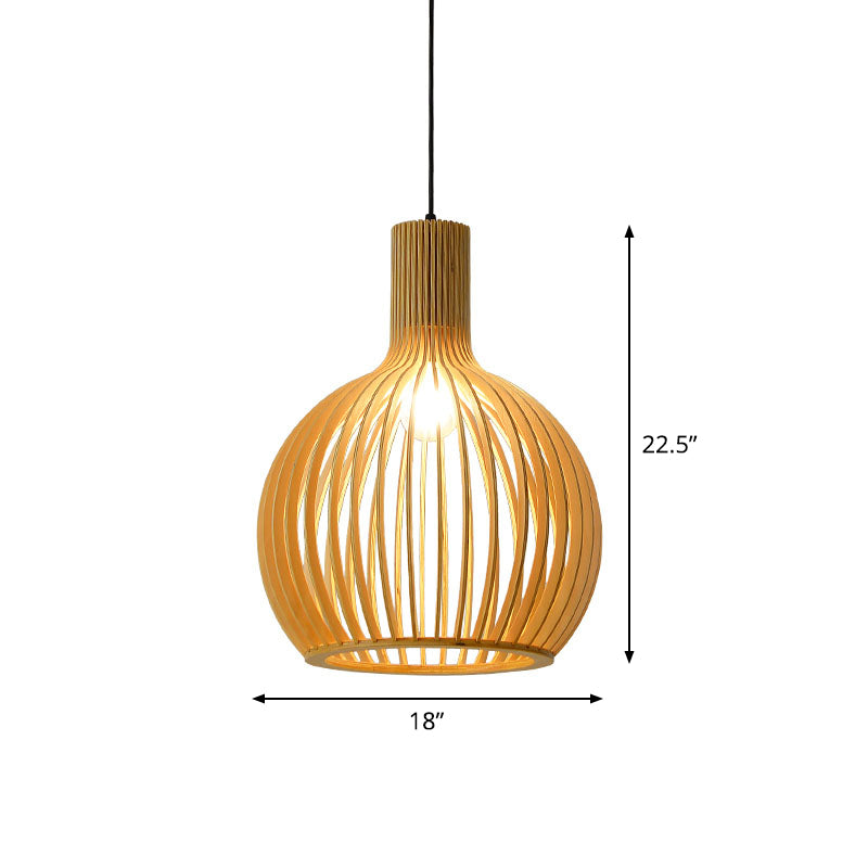 Bamboe Hanglamp Aziatische Stijl - Kleine/Large Hangende Lamp