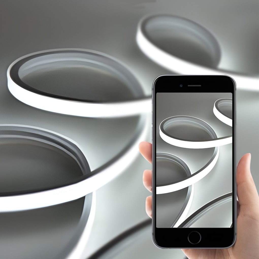 500cm Waterdichte Ingebouwde Siliconen 24V Moderne Flexibele LED Strip Lichten Lineair Licht