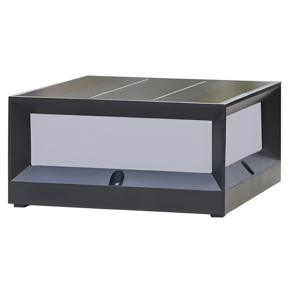 Vierkante Waterdichte Zwarte Moderne Solar Lichten Buitenhek Paallampen