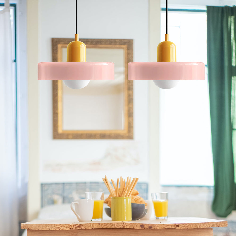 2 Hoofden Moderne Bauhaus Glazen Hanglamp