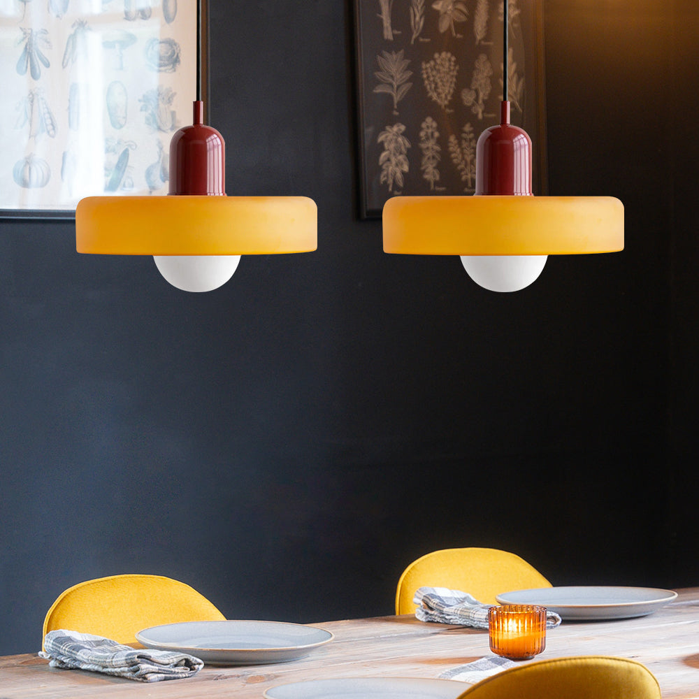 2 Hoofden Moderne Bauhaus Glazen Hanglamp