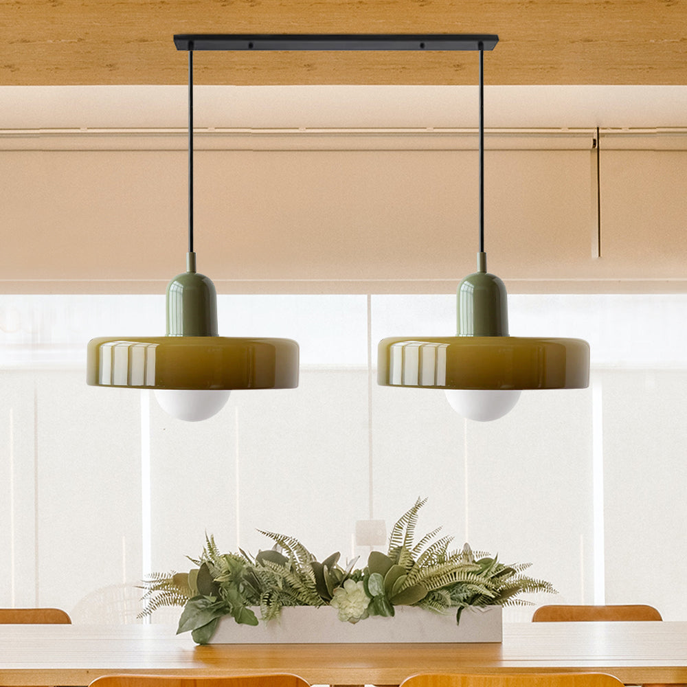 2 Hoofden Moderne Bauhaus Glazen Hanglamp