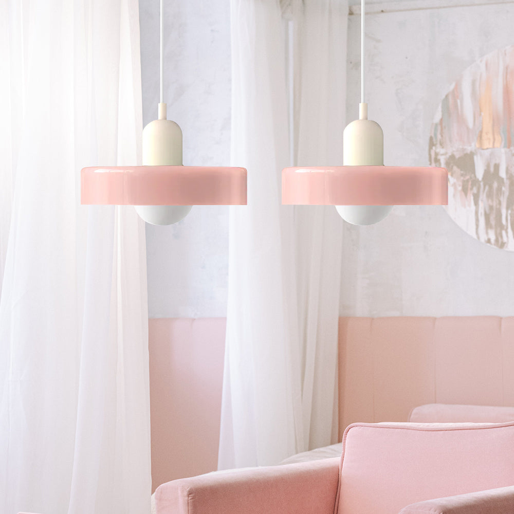 2 Hoofden Moderne Bauhaus Glazen Hanglamp