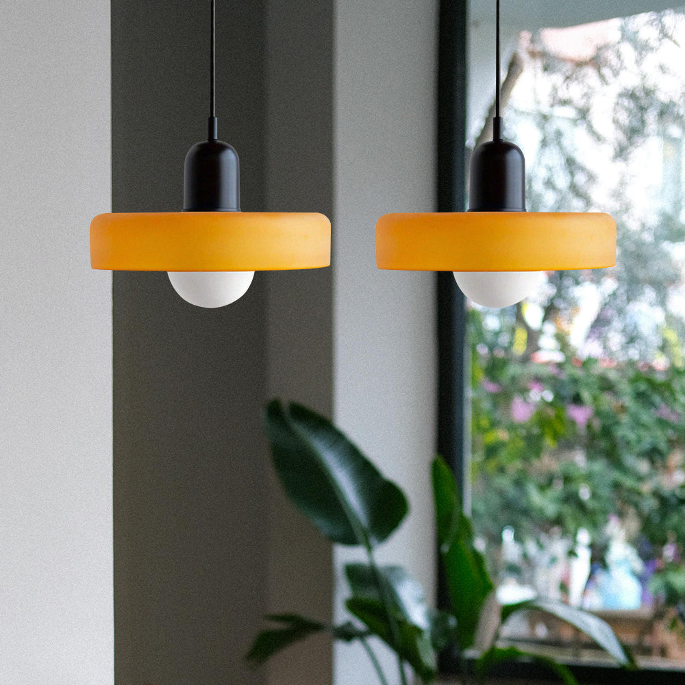 2 Hoofden Moderne Bauhaus Glazen Hanglamp