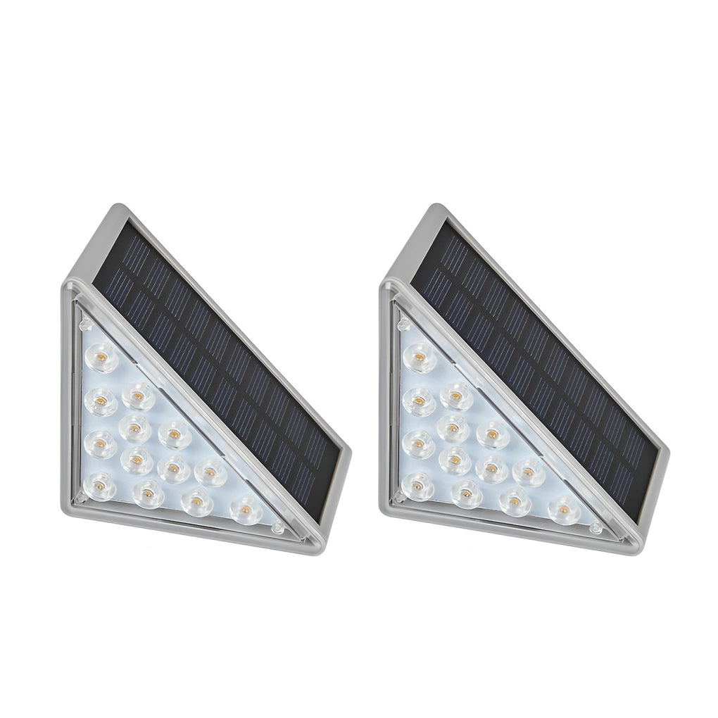 Driehoekige Intelligente Waterdichte LED Solar Buiten Trapverlichting