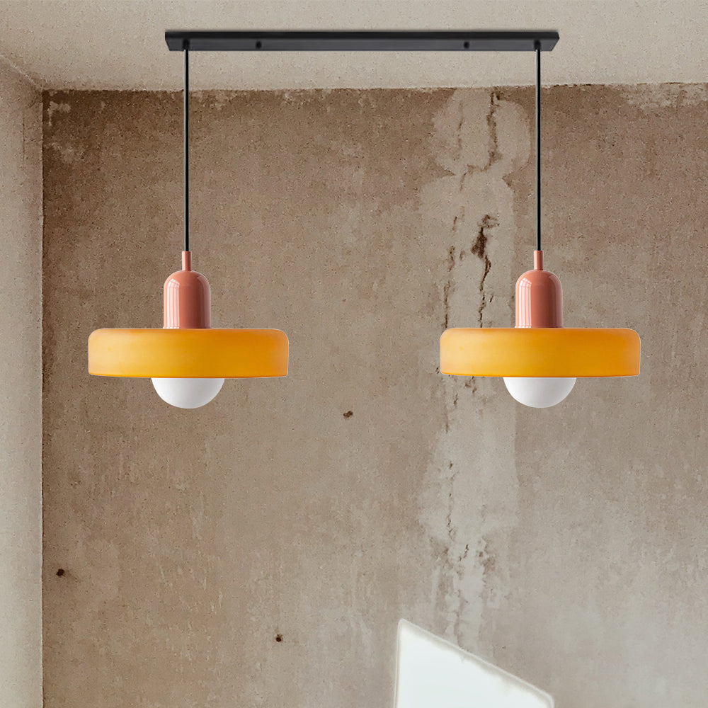 2 Hoofden Moderne Bauhaus Glazen Hanglamp