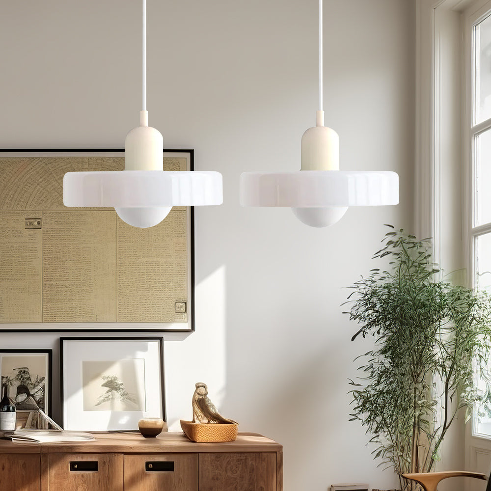 2 Hoofden Moderne Bauhaus Glazen Hanglamp