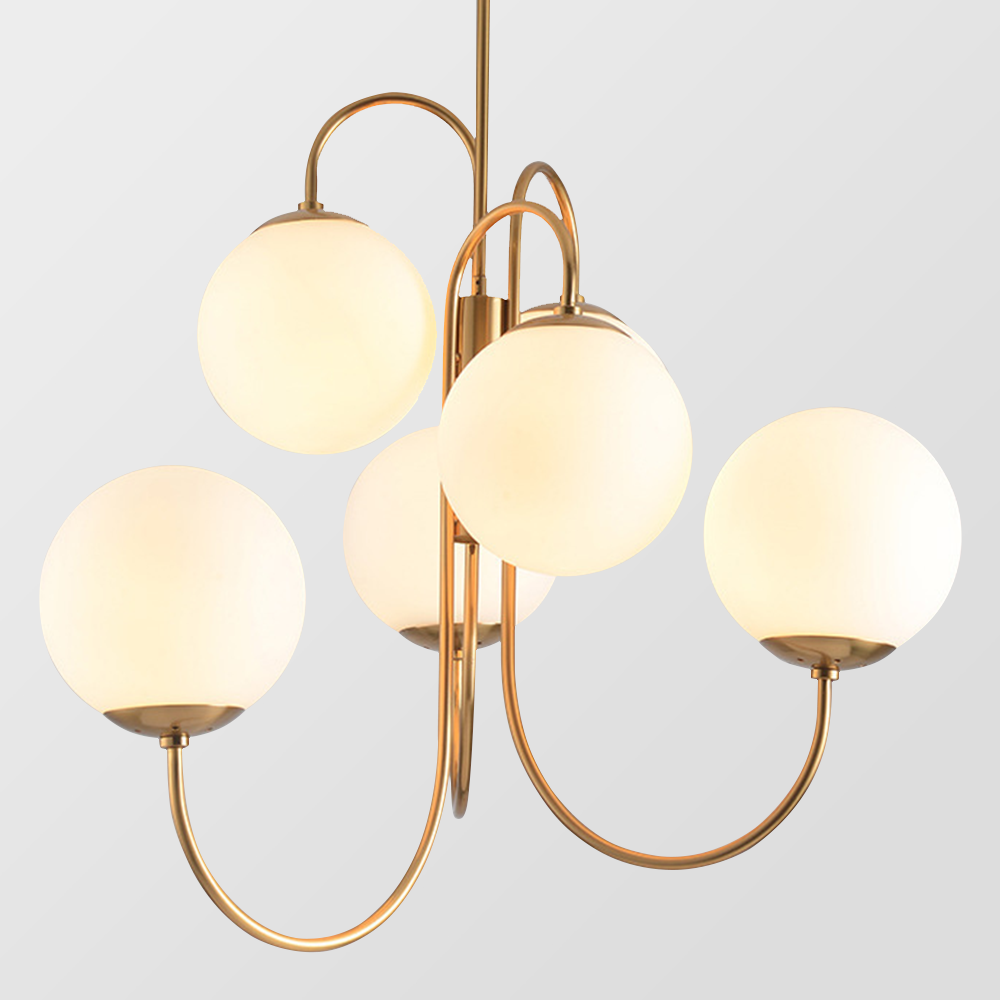 Metaal Glazen Zwanenhals Kroonluchters