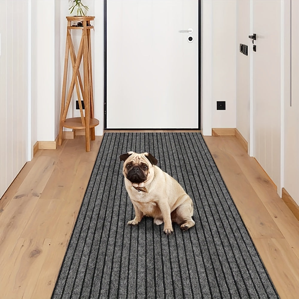 Antislip Lange Loper – Wasbare Tapijt met Rubberen Onderkant voor Binnen & Buiten | Perfect voor Hal & Balkon