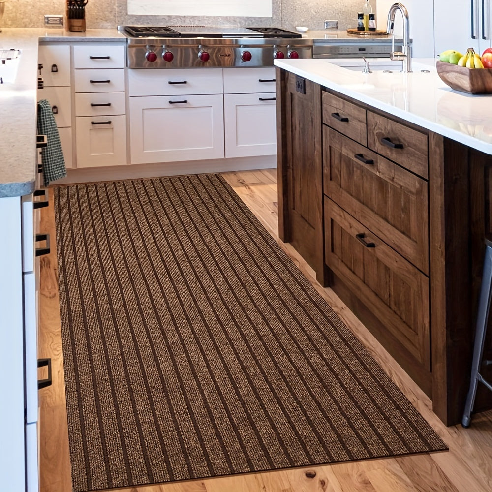 Antislip Lange Loper – Wasbare Tapijt met Rubberen Onderkant voor Binnen & Buiten | Perfect voor Hal & Balkon