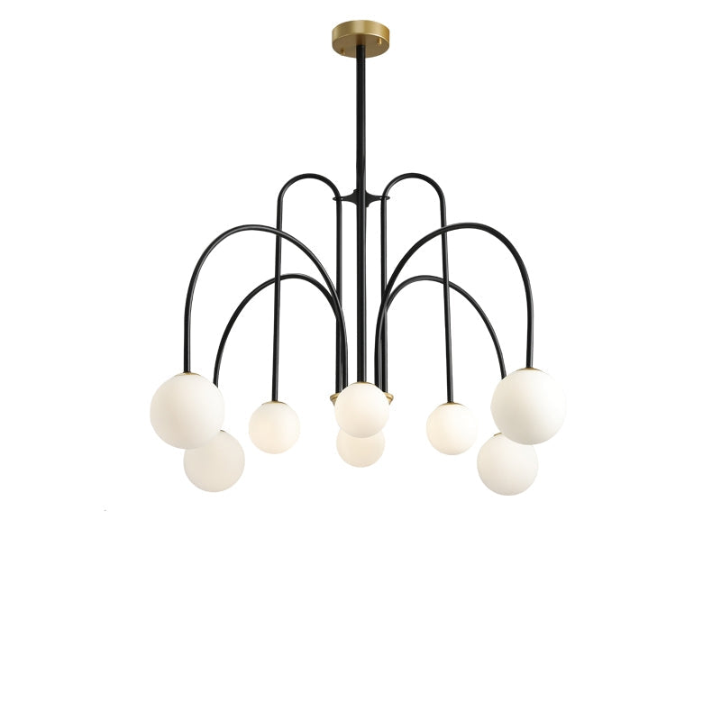 Moderne Gran Finale Hangende Kroonluchters Lange Lijn Metaal Lichtarmatuur