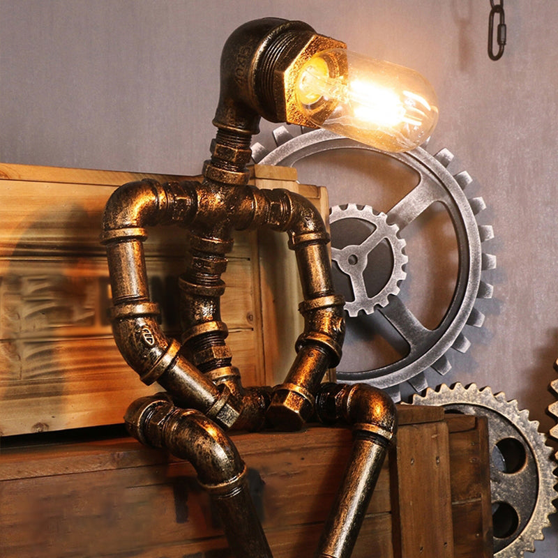 Futuristische Robot Slaapkamerlamp met Opbergruimte - LED Verlichting