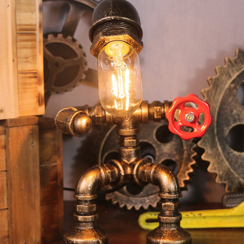 Futuristische Robot Slaapkamerlamp met Opbergruimte - LED Verlichting