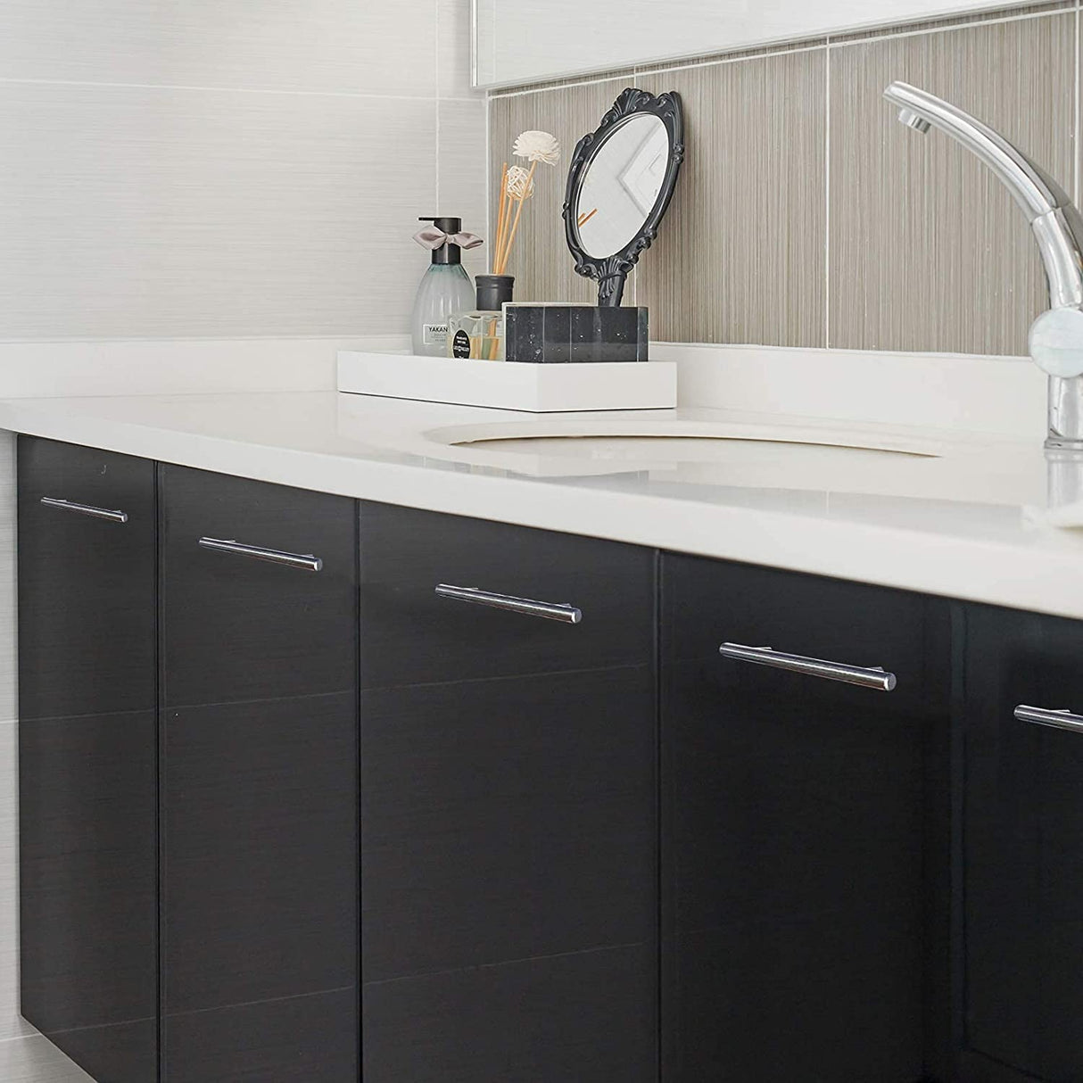 Geborsteld Nikkel Moderne Roestvrij Stalen Ladegrepen T-Bar Handvatten